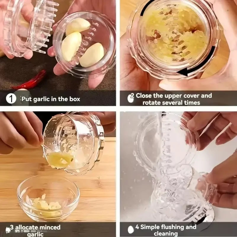 Kitchen Multifunctional Garlic Crusher Manual Garlic Press Roll Crusher Chopper Home Appliance Kitchen Gadgets Accessories