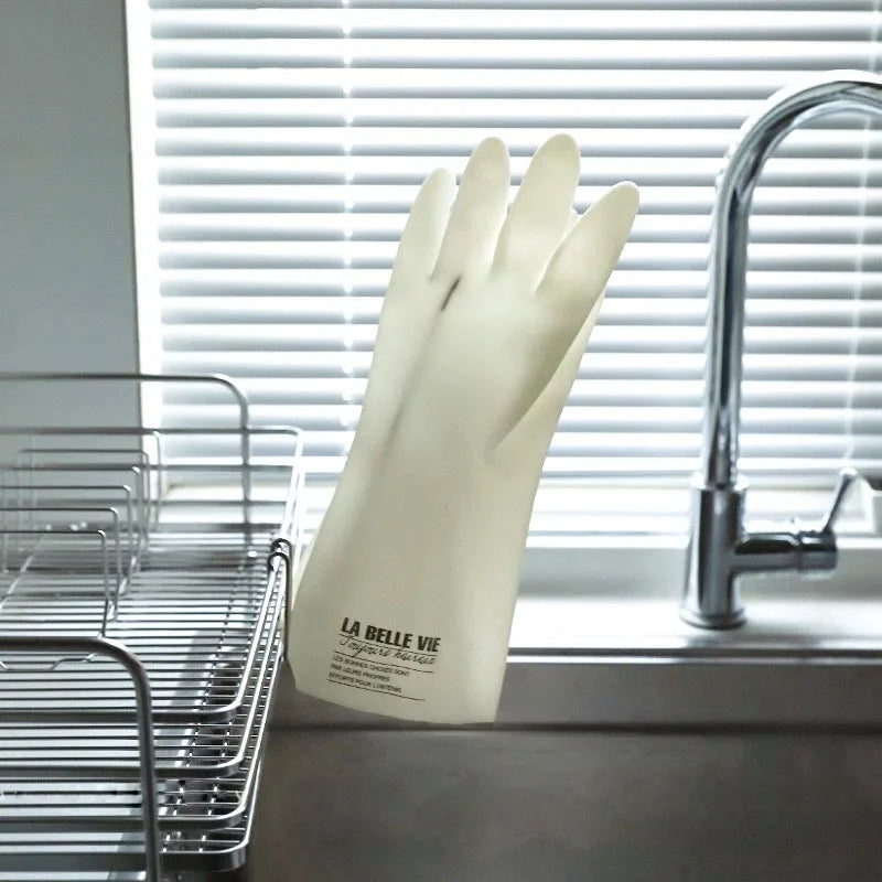 Kitchen Glove Drying Rack with Cup Hooks, Stainless Steel Drain Storage Organizer, Multifunctional Kitchen Utensil Drying Tool