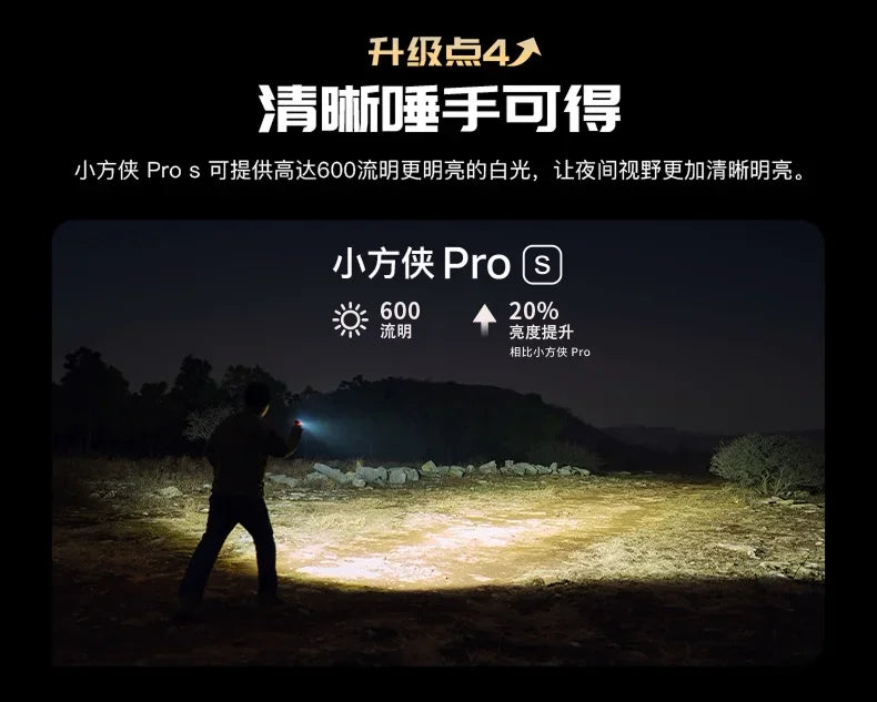 OLIGHT Pro S Mini Flashlight White/UV/Red/Green/Blue 5 Lights Magnetic Clip Clamp Lamp 600 Lumens Outdoor Portable Flashlight