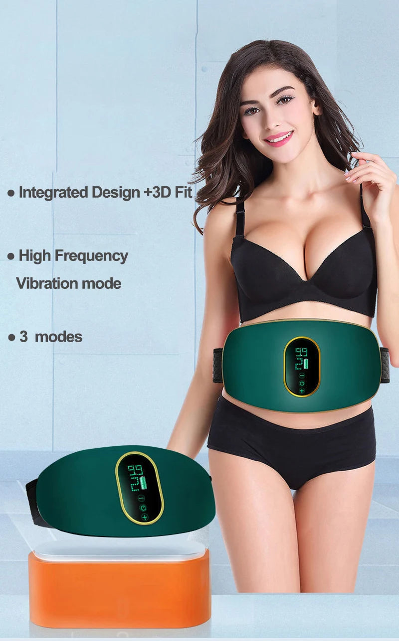 Rechargeable Body Slimming Machine Waist Belt Waist Fitness Massager Weight Loss and Body Shaping Instrument Constipation Relief