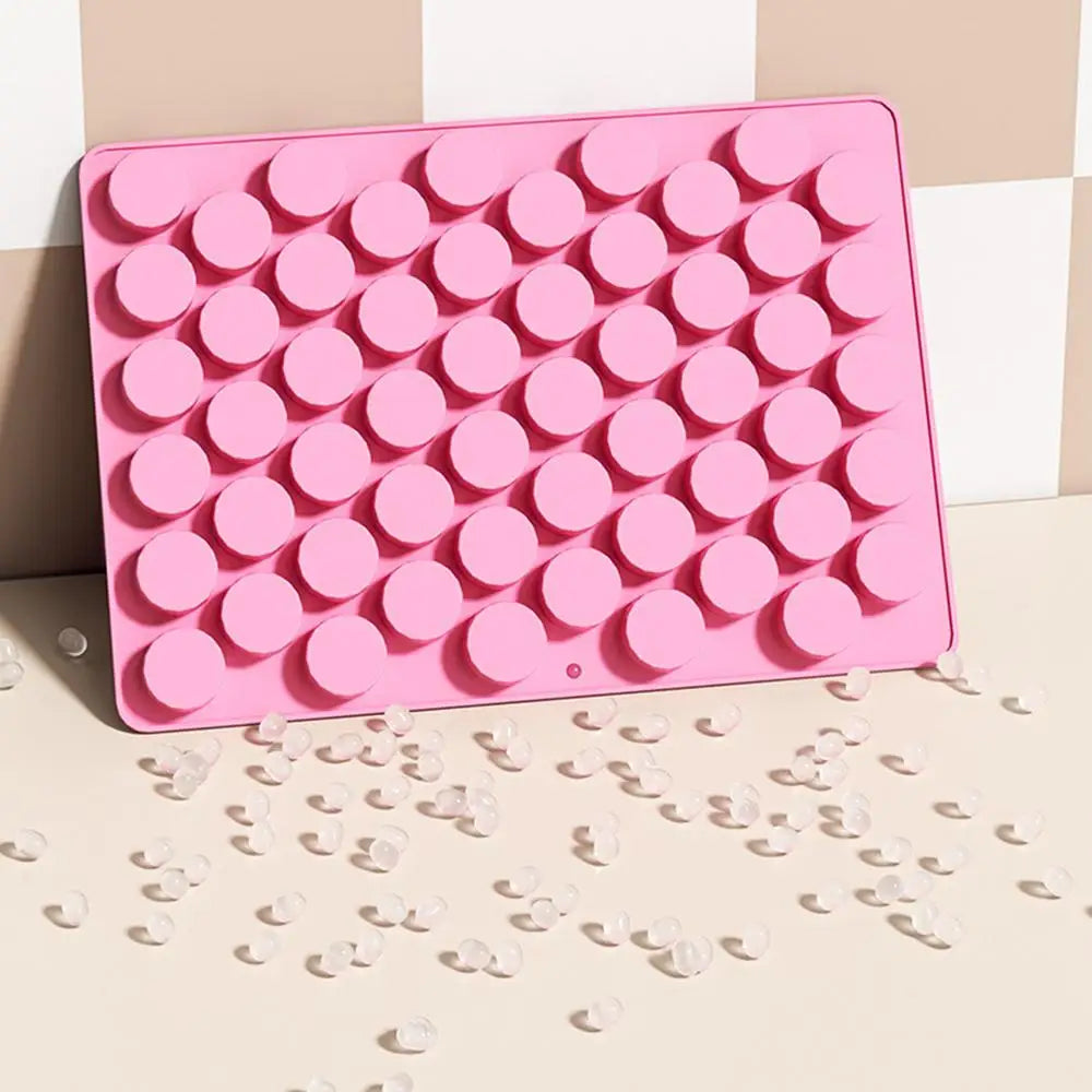 Round Silicone Molds Homemade Cupcake Baking Making Supply Non-stick 55-Cavity Silicone Cake Baking Cylinder Molds