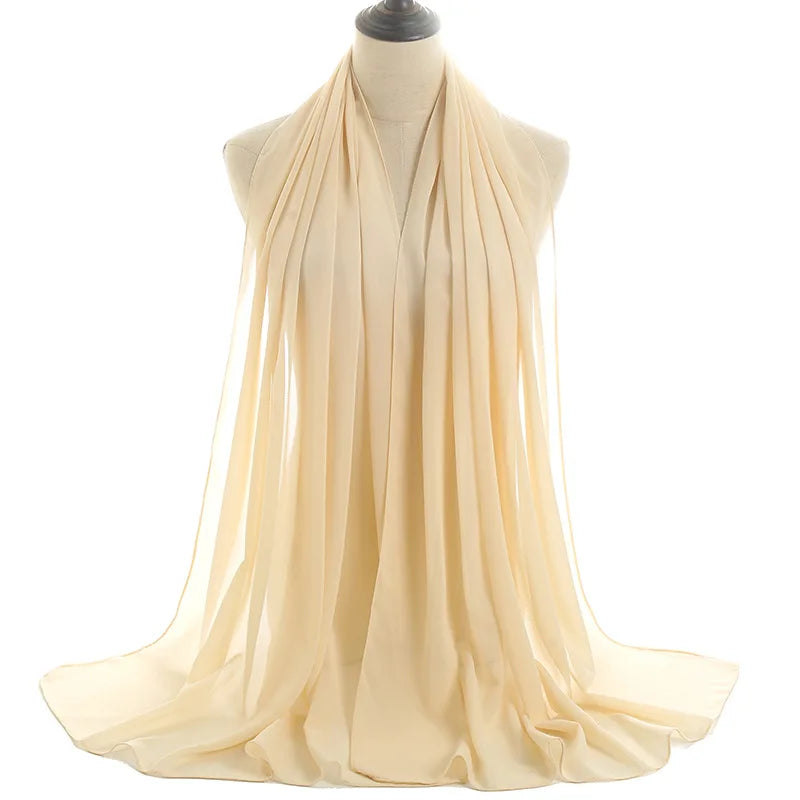 Ramadan Islamic Instant Bubble Chiffon Shawl Scarf Lady Head Wrap Women Hijabs Scarves Bufandas Muslim Veil Hijab Snood 180*70cm