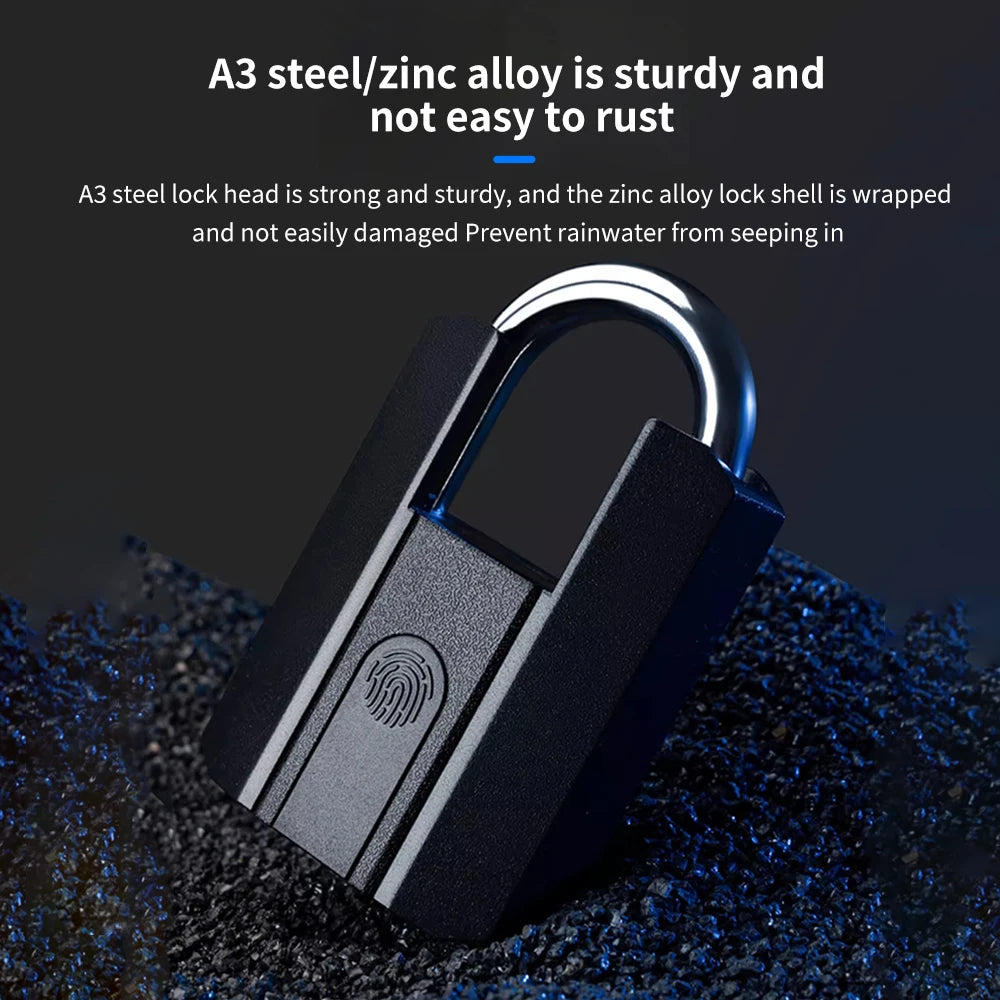 Electronic TTLOCK Fingerprint Padlock Fingerprint Lock App Keyless Biometrics Lock Suit For Suitcases Backpacks Bicycles Lockers