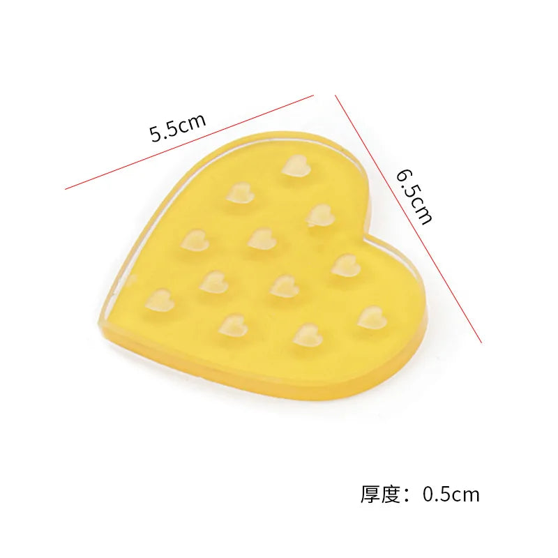 False Eyelash Glue Holder Pallet Eyelash Extension Stand pads with Tick Mark Crystal Glass Adhesive Glue Holder