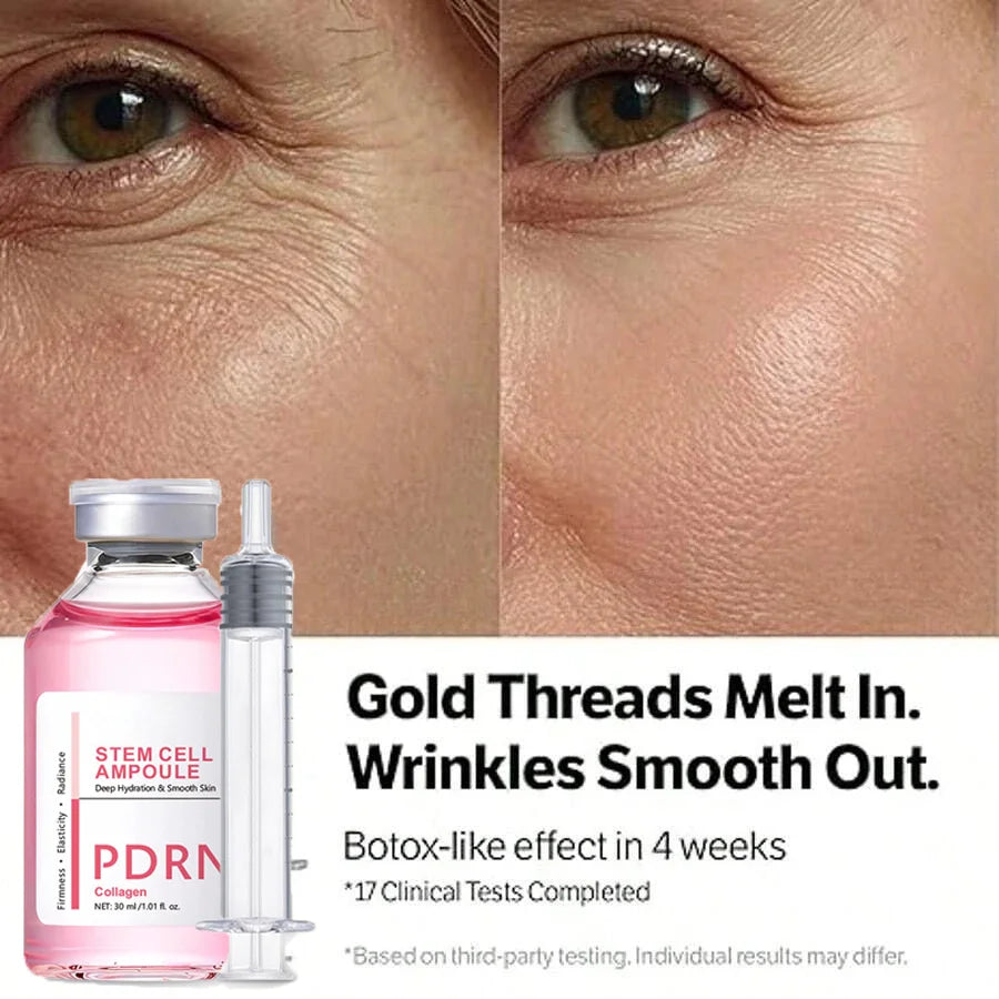 Stem Cell Ampoule Essence, Pink PDRN Ampoule, Collagen Moisturizing Anti-Aging Essence