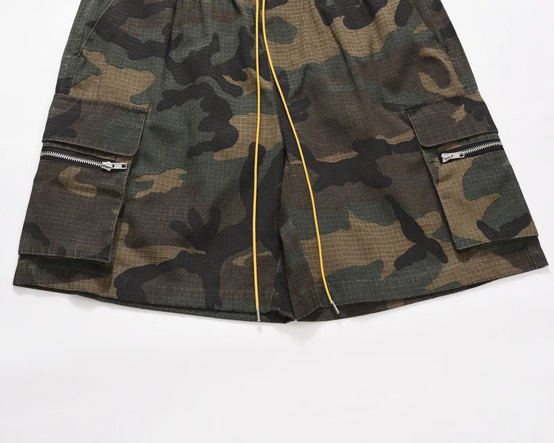 MAQVOB EU US Size High Quality Luxury Apparel Windproof Camouflage Shorts with Muti Pockets