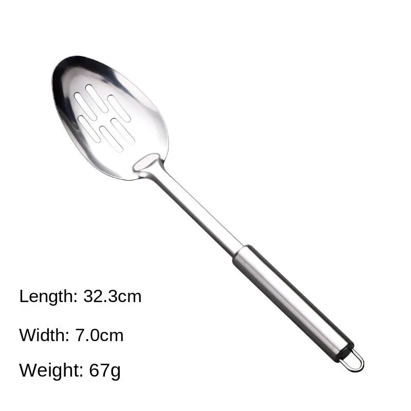 Durable Stainless Steel Wok Spatula Long Handle Kitchen Gadgets Kitchen Cooking Utensil Set Slotted Turner Cooking Tools