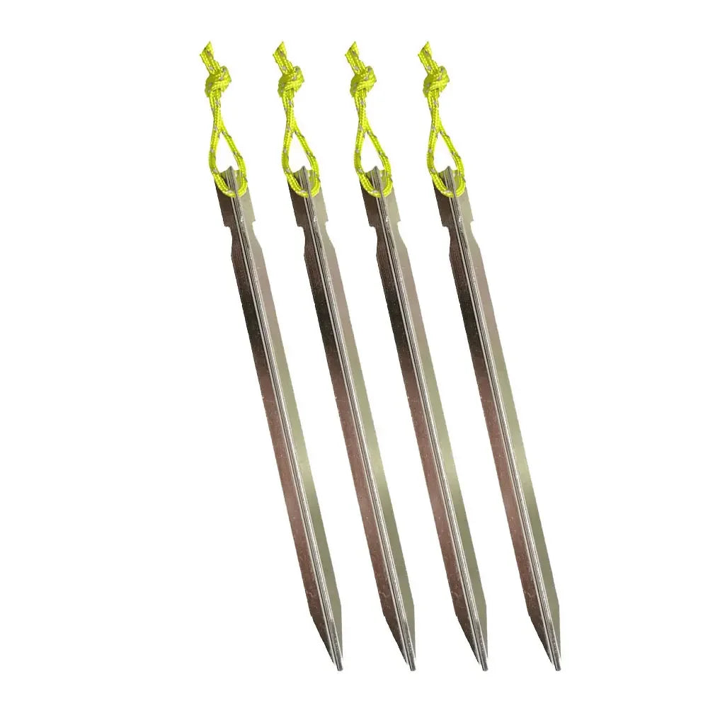 Tent Pegs 18cm Aluminum Tent Stake with Rope Outdoor Tent Nail Peg Tent Accessories Equipment