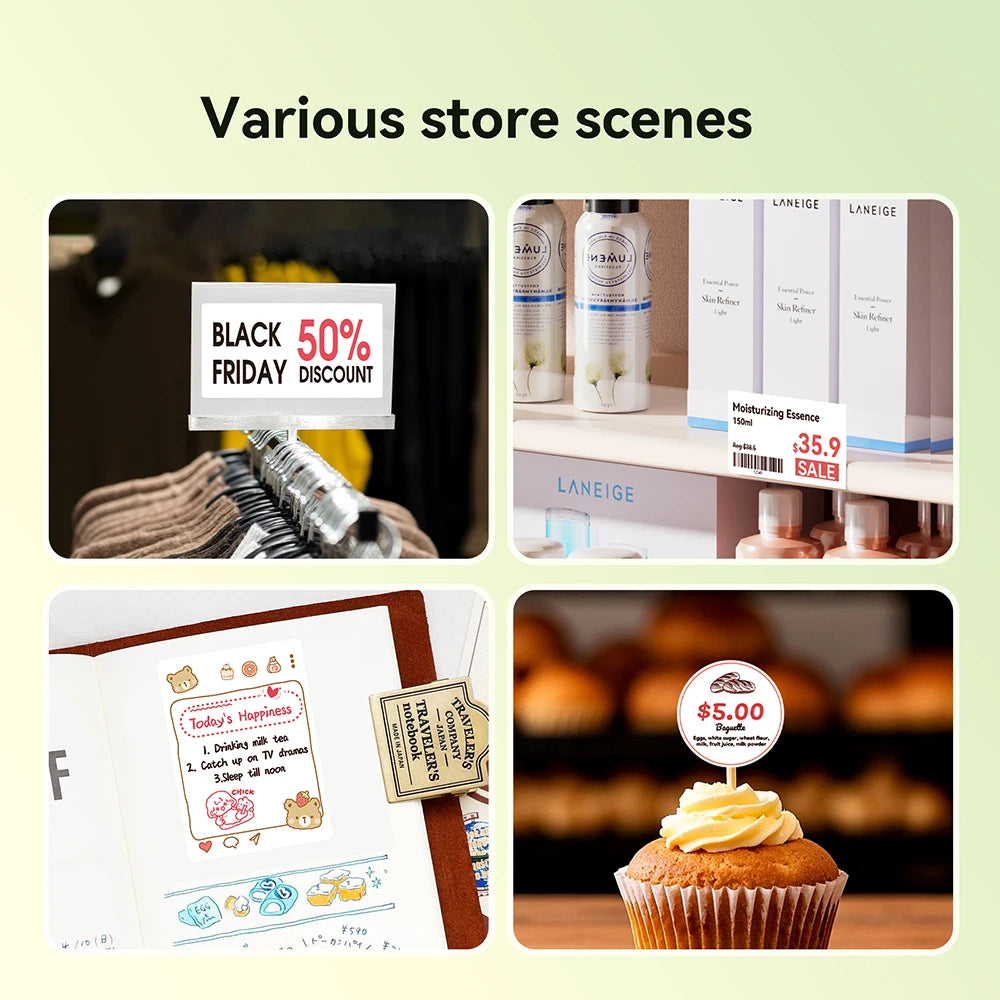Niimbot B1/B1 Pro Inkless Label Printer Wireless Self-adhesive Label Maker DIY Price Tag Barcode Printing for Home Business