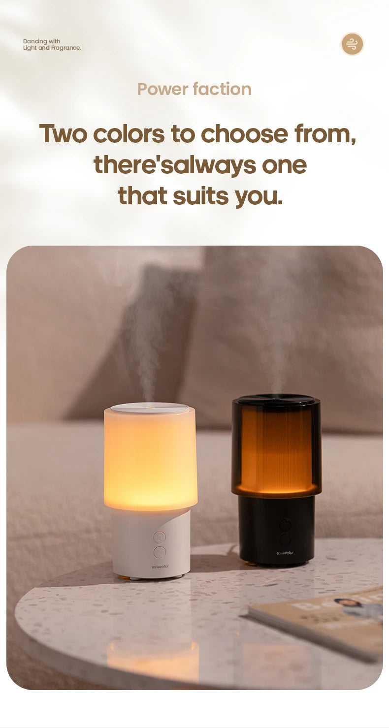 New Essential Oil Aroma Diffuser Minimalist Night Lamp Desktop Mini Air Humidifier 140ml Ultrasonic Sprayer for Hotel Home Gift