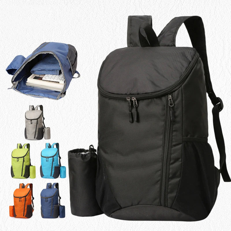 20L Foldable Ultralight Backpack Portable Waterproof Unisex Outdoor Mountaineering Cycling Travel Hiking Camping Sports Bag