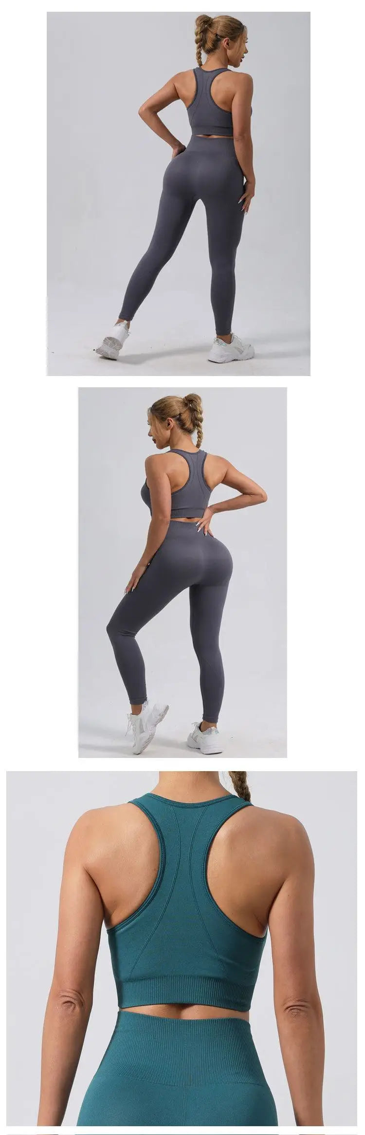 Seamless Legging Fitness Suit Women Sport Outfits Butt-lifting Yoga Pants Running Gym Clothing Comfortable Workout Clothes Solid