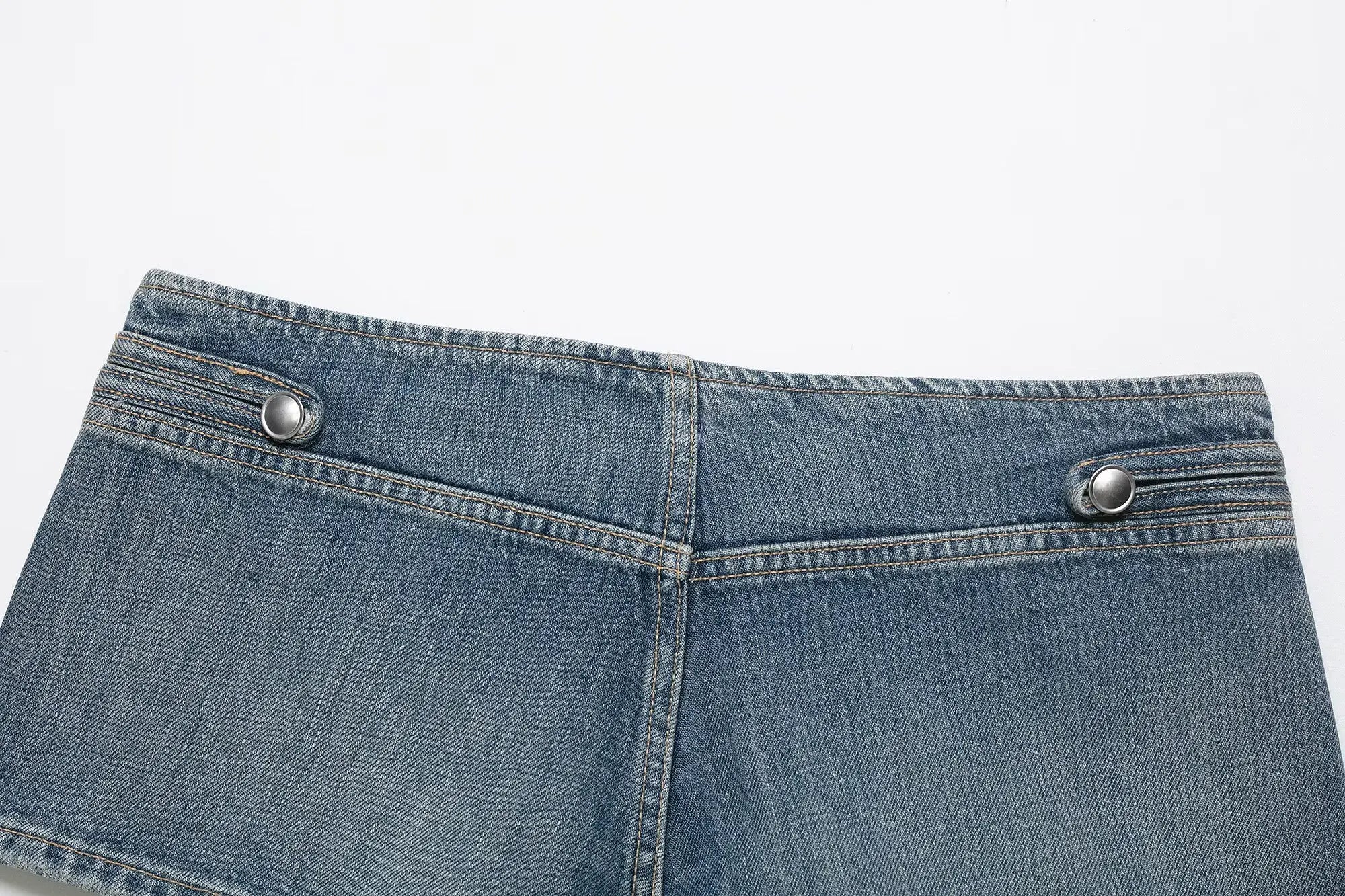 HH Women Shorts Suit Versatile Splicing Button Decoration Casual Denim Jacket+2026 Fashion High Street Low Waist Mini Shorts