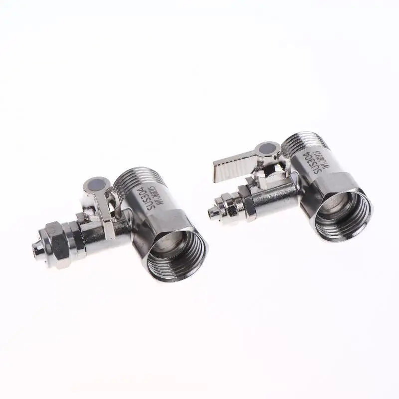 1 Set Tap Tee B Cold Hot Water Pipes Home Accessories 1/2" To 1/4"3/8" With Shut-Off Ball Valve RO Feed Water Adapter