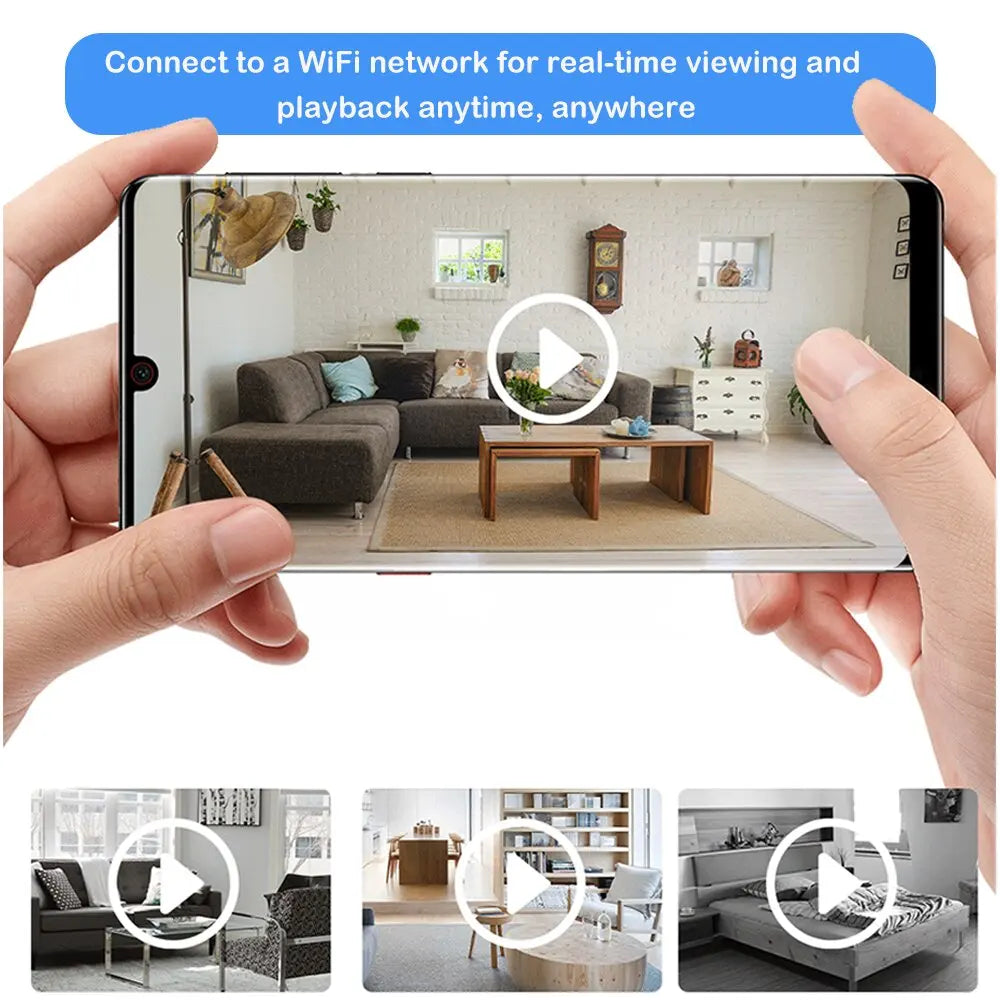 Smart Home Security Mini Camera Wireless WiFi IP Camera with Motion Detection Remote Monitor Push Alert