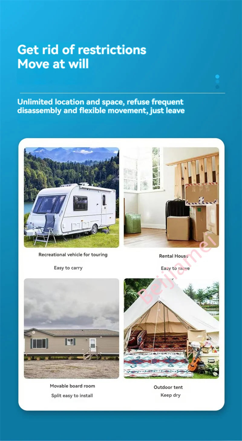 Air Conditioner Mini Mobile Split Portable Air Conditioner Caravan Camping Air Conditioner 3000BTU/H With Remote Control