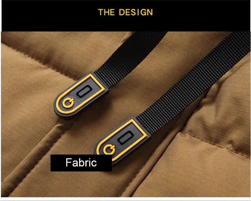 Plus Size Cotton Padded Vest for Men Warm Autumn Winter Sleeveless Jackets Hat Detachable 6XL Fashion Loose Coat Men Clothing