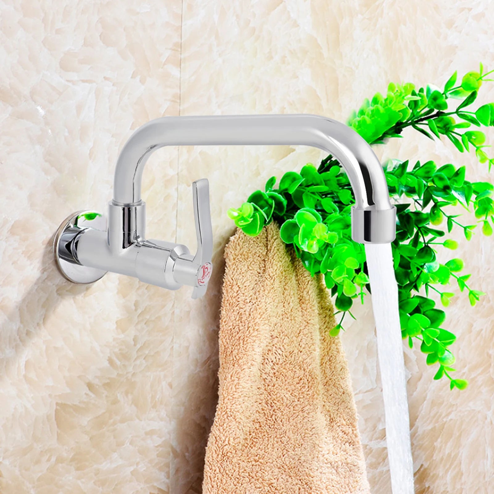 G1/2in Wall Mounted Single Cold Water Tap Sink Water Faucet for Home Kitchen Use  Water Faucet