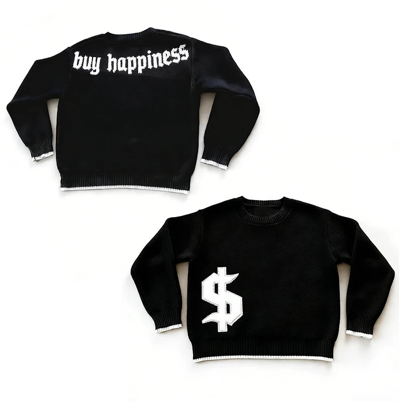 NEW Fall Winter Sweater Casual Slim Fit Chic Solid Color Ribbon Decoration One-shoulder Pullover Y2K Harajuku Womens Streetwear