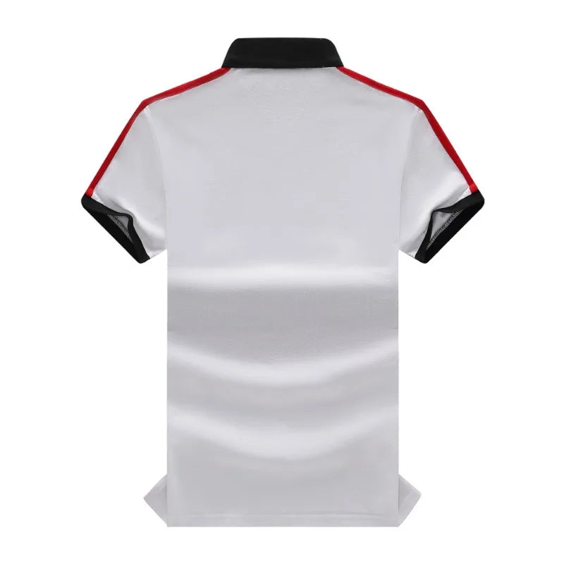 Plus Size 7XL 100% Cotton Summer Men's Polo Shirts Luxury Short Sleeve Contrast Color Letter Embroidery Simple Casual Male Tees