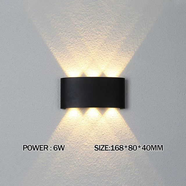LED Wall Light IP65 Outdoor Waterproof Garden Fence Aluminum Indoor Fashion Wall Lamp For Bedroom Bedside Living Room Stairs