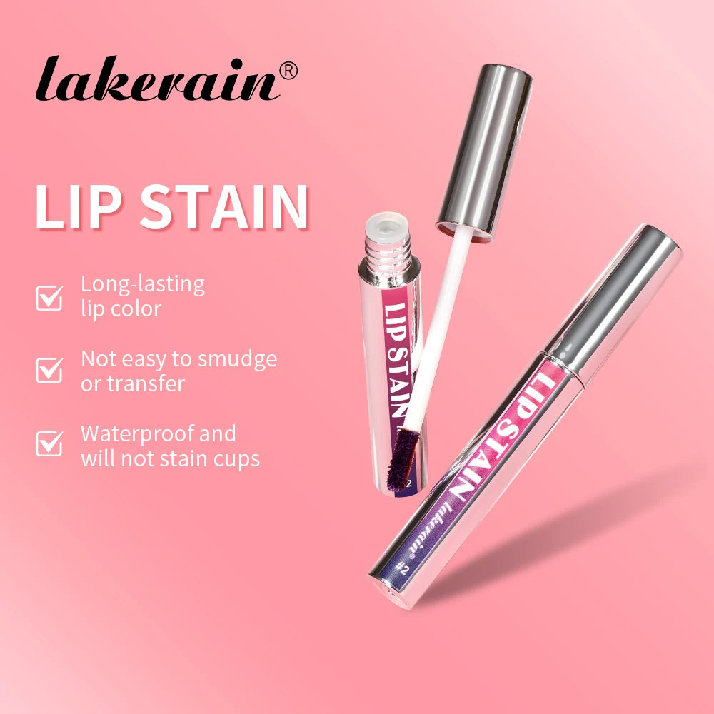 3pcs/set Peel Off Lip Stain Set Long-Lasting Waterproof Lip Tint Transfer Proof Non-stick Cup Natural Lip Stain Female Makeup