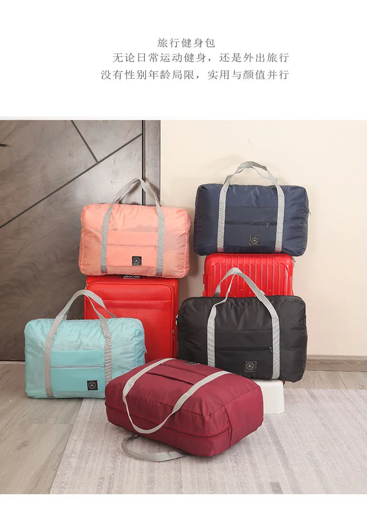 Travel Bag Folding Travel Storage Bag Travel Storage Bags Boarding Luggage Clothes Handbags Picnic Move House Large Handbag