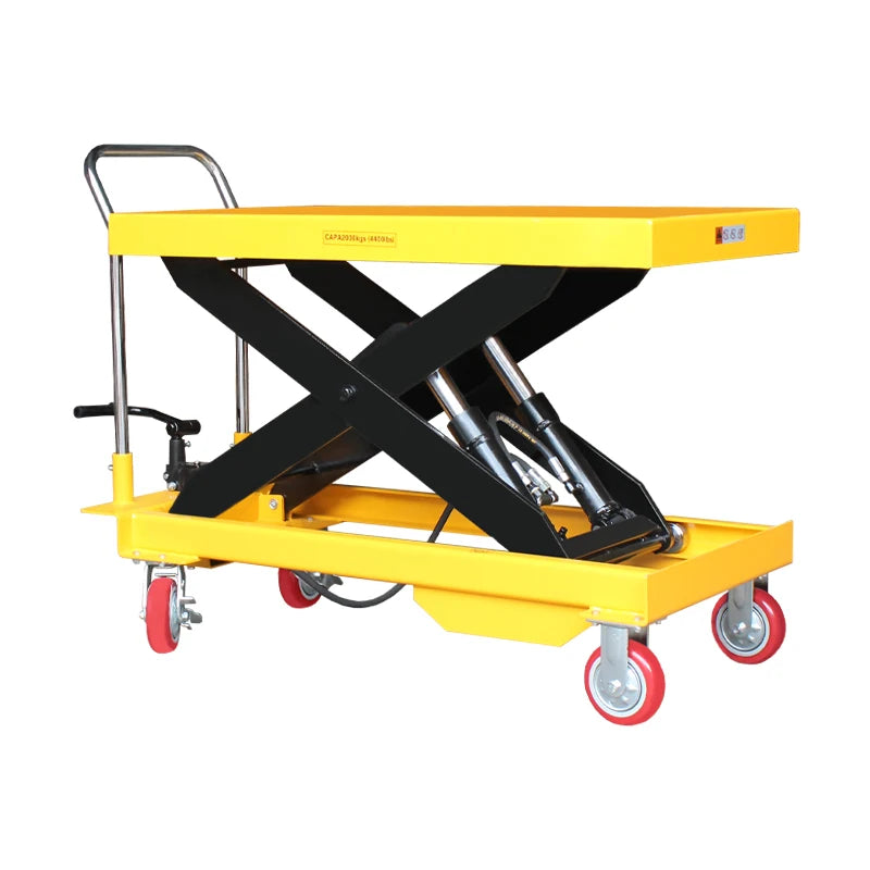 Easy Use Transport Cart Electric or Semi-electric Table Mobile Hydraulic Scissor Lift Platform
