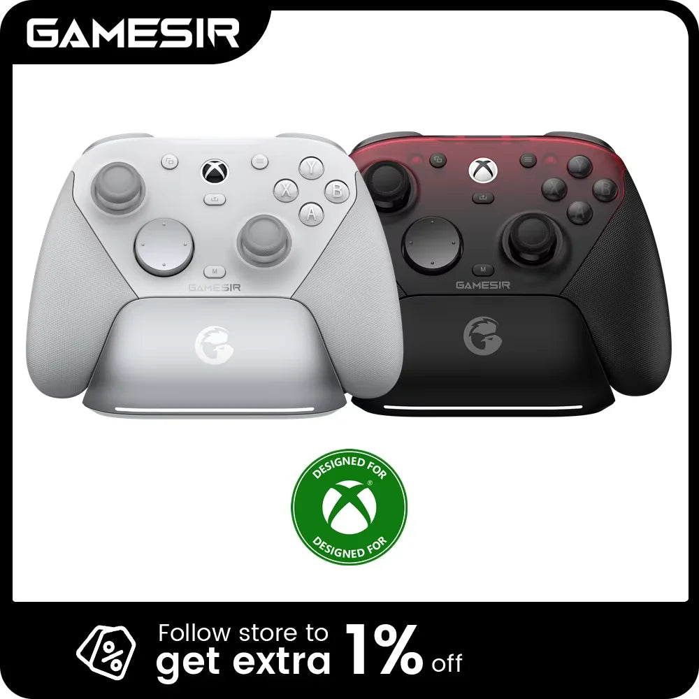 GameSir G7 Pro Wireless Controller for Xbox Series X|S, PC, iOS, Android with TMR Anti-Drift Sticks, Hall Effect Triggers, Charging Dock
