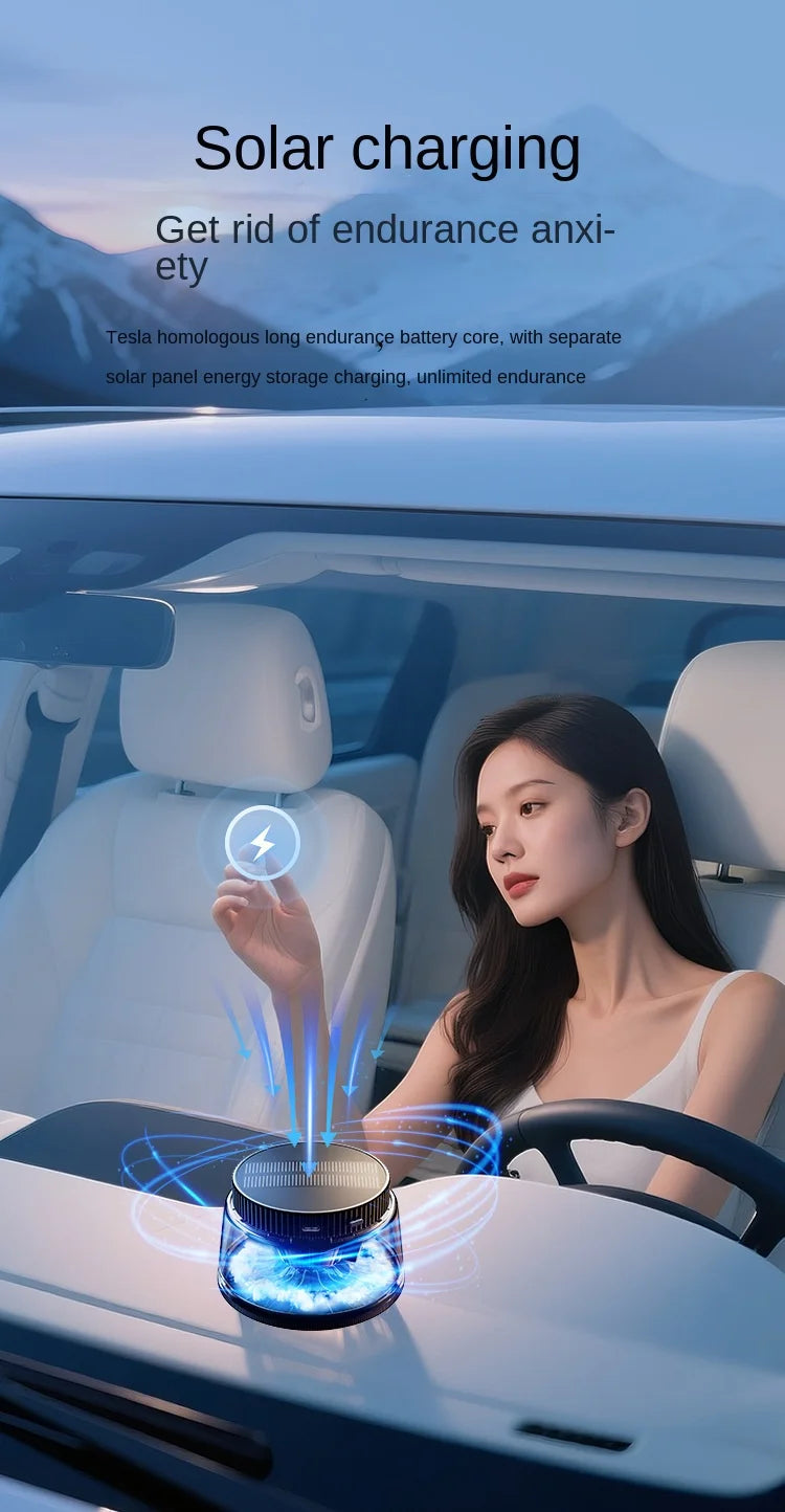 New High-end Cloud Car Solar Aromatherapy Light Luxury New Lasting Fragrance Men's Car Perfume Fog