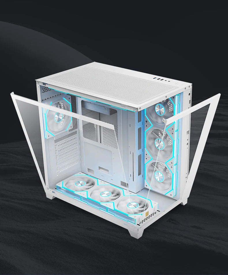 ICE Whale WX-1 Wire-Splicing PC Case Cooling Fan ARGB Mirror Cycle Light Effect 800-2000RPM PWM Water Cooling 360mm Cooler Fan