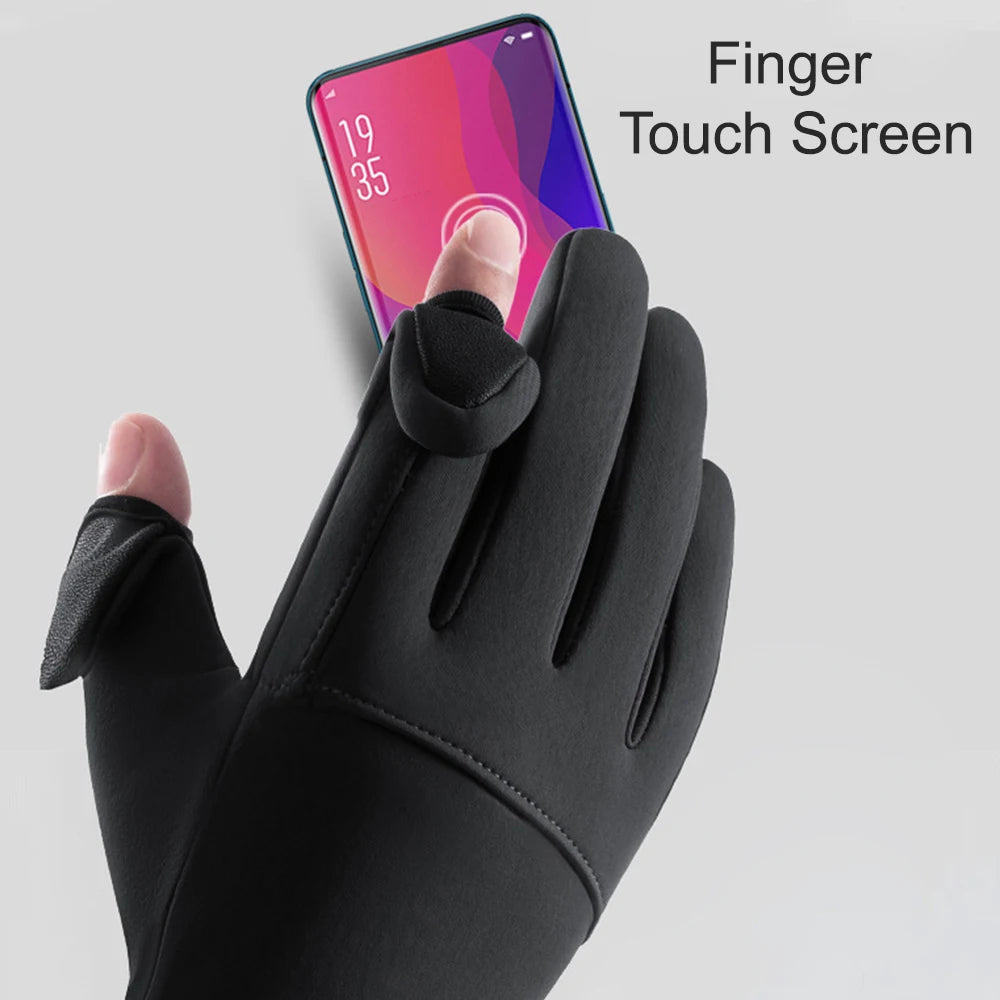 Winter Men's Women's Warm Gloves Windproof Touchscreen Gloves Outdoor Sports Cycling Fishing Skiing Running Gloves