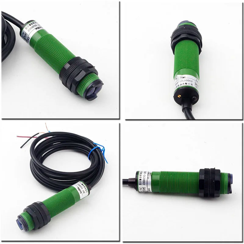 3m Adjustable Diffuse-Reflective Photoelectric Sensor Proximity Switch DC NPN OR PNP Photocell For Count Automation Robot DIY