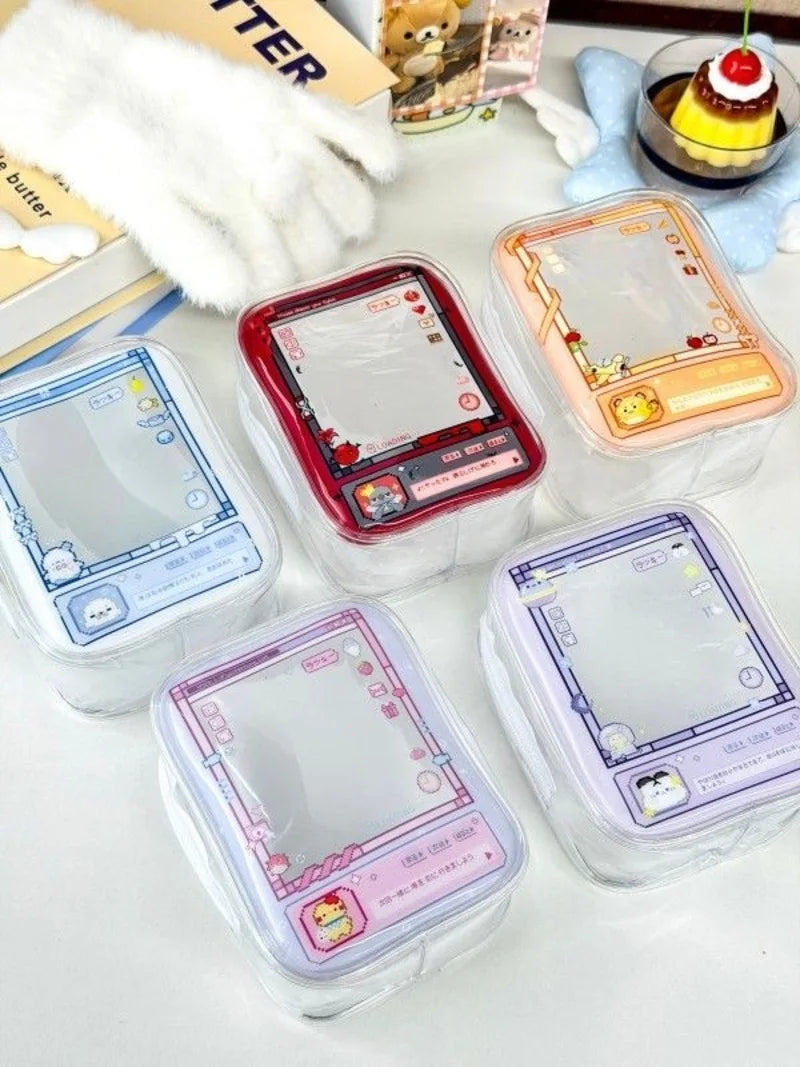 New Fun Creative Prison-themed Itabag Transparent Case For 13cm Doll Portable Clear Keychain Gift Box Collectibles Storage Pouch