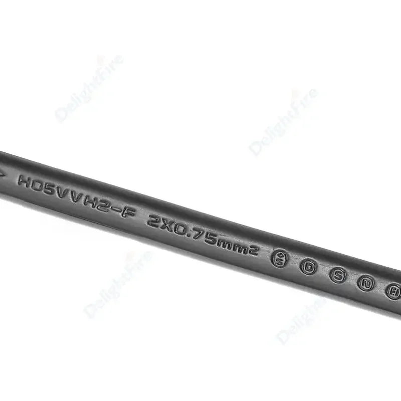 0.75mm² 2 Core Electrical Wire PVC Sheathed Wire 18AWG RVV Copper Signal Cable For LED Lights Automotive Power Cord DIY Project