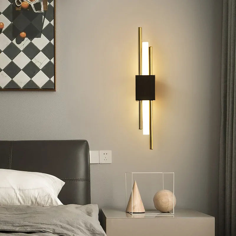 Modern luxury LED wall lights, living room, bedroom, staircase, background wall decoration, wall lights, bedside study lights