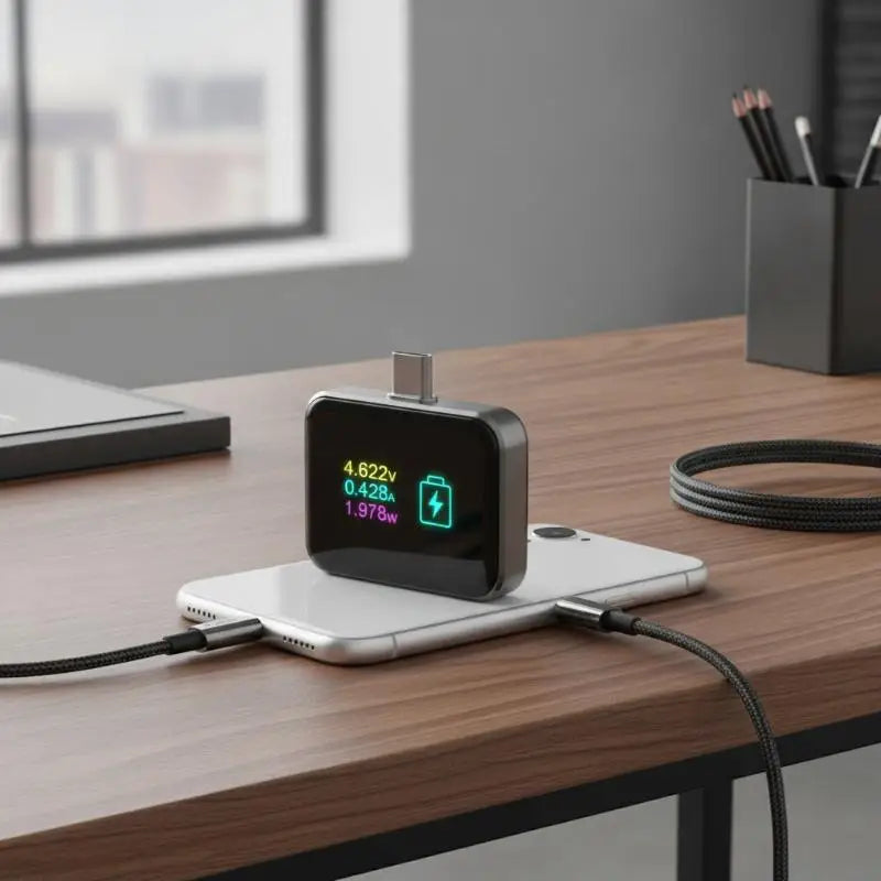 140W USB C Fast Charging Adapter Digital Display High Efficiency PD Charger for Phone Tablet Laptop Office Home