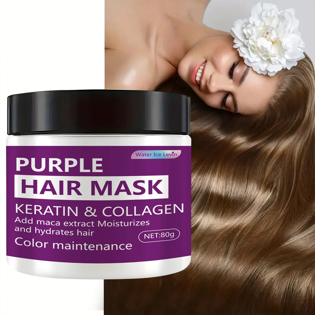 Color-Locking Deep Moisturizing Hair Mask, Helps Strengthen Frizzy and Split Ends - Removes Brass Tones, Helps Hair Maintain Natural Texture and Shine