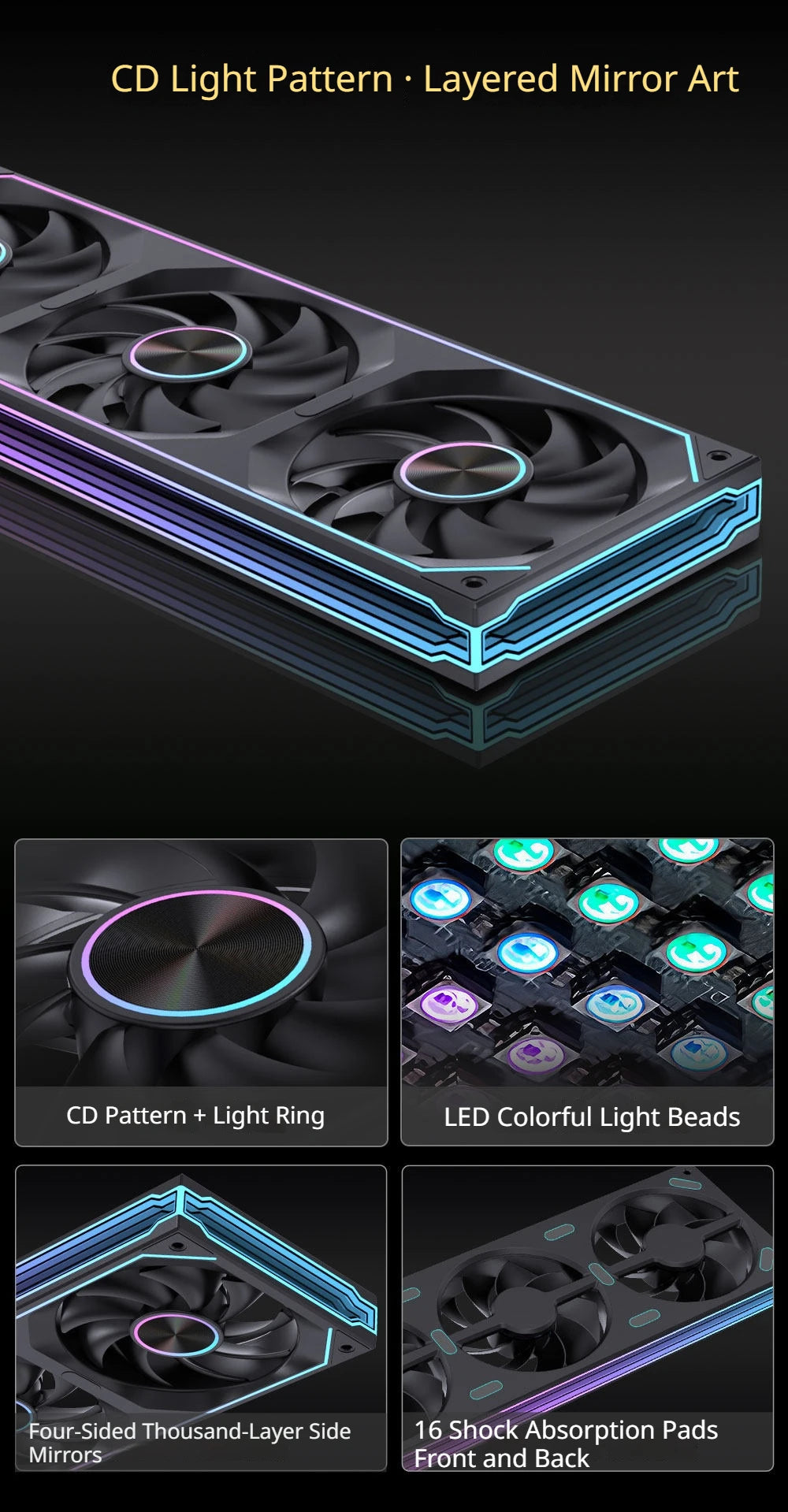 LOVINGCOOL SC70 360 ARGB CPU Liquid Cooler Radiator 6.67-Inch Naked-Eye 3D Super Large Frameless Curved Screen Water Cooler