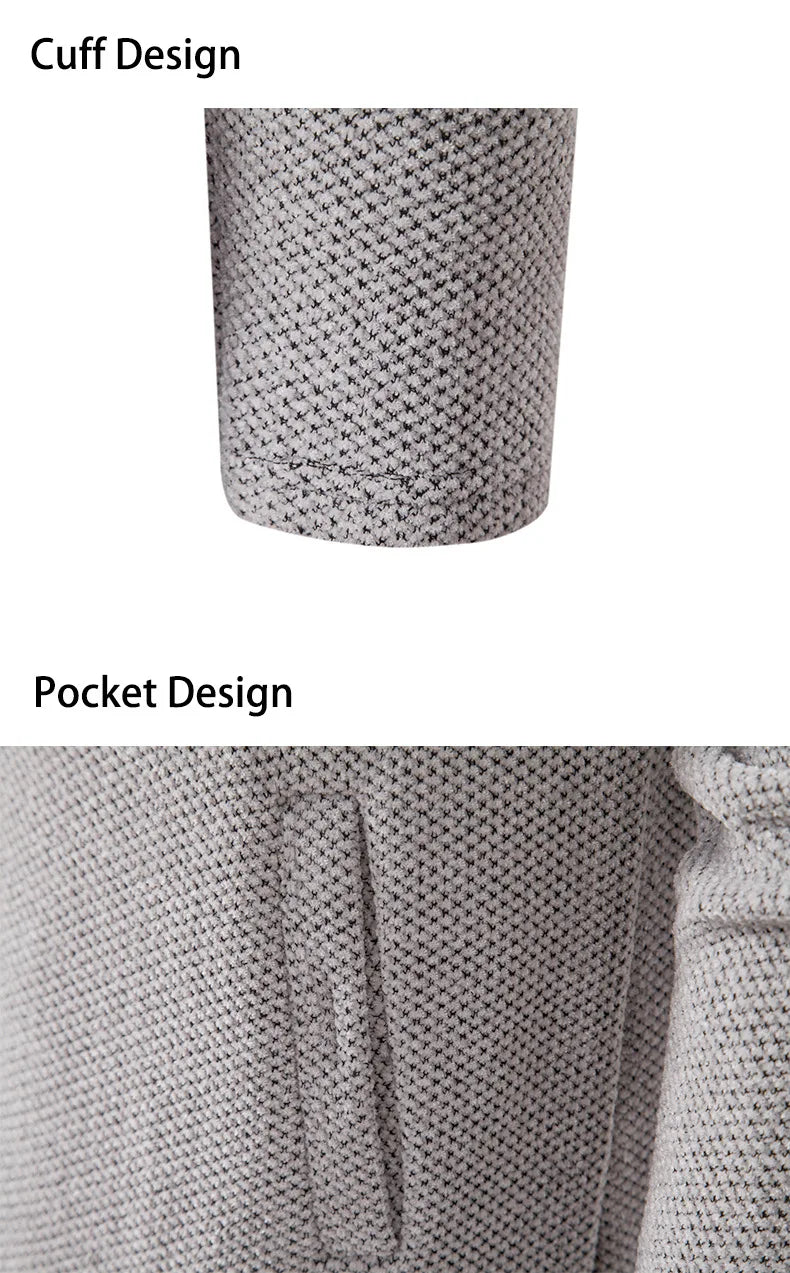 Men's Knitted Cardigan Casual Hooded Coat Slim Fit Autumn and Winter New Sweater Coat Men's Sweater