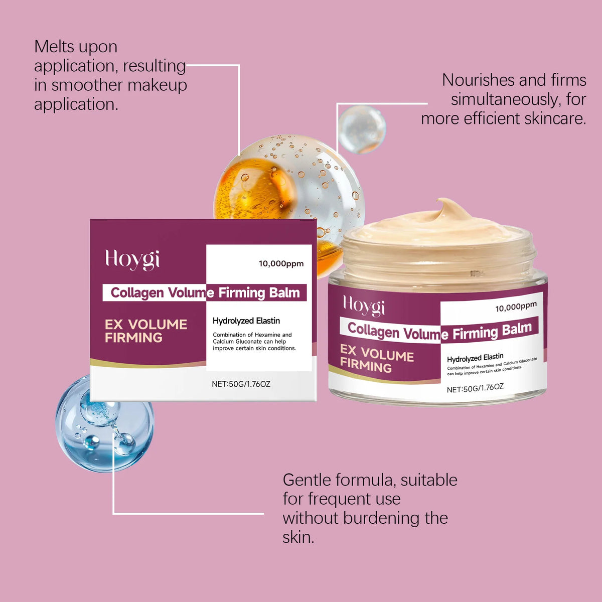 Calcium Skincare Set-Antioxidant Firming Serum Cream Fade Fine Lines Brighten Eye Patches Multi Balm Collagen Boosting Face Care