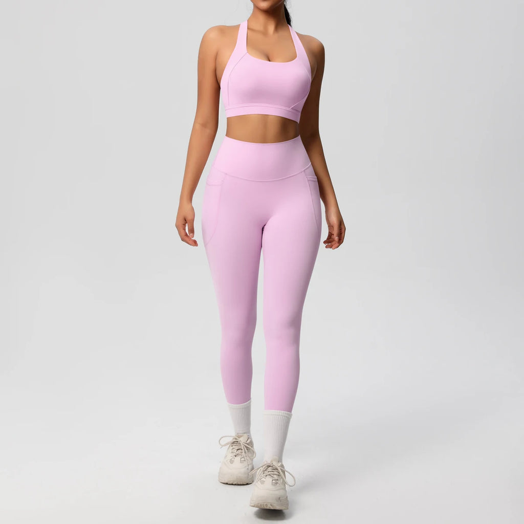 Yoga Suit Sports Set Womens Sportswear Sports Women's Yoga Bra Tummy Control Slimming Booty Leggings Women's Tracksuit