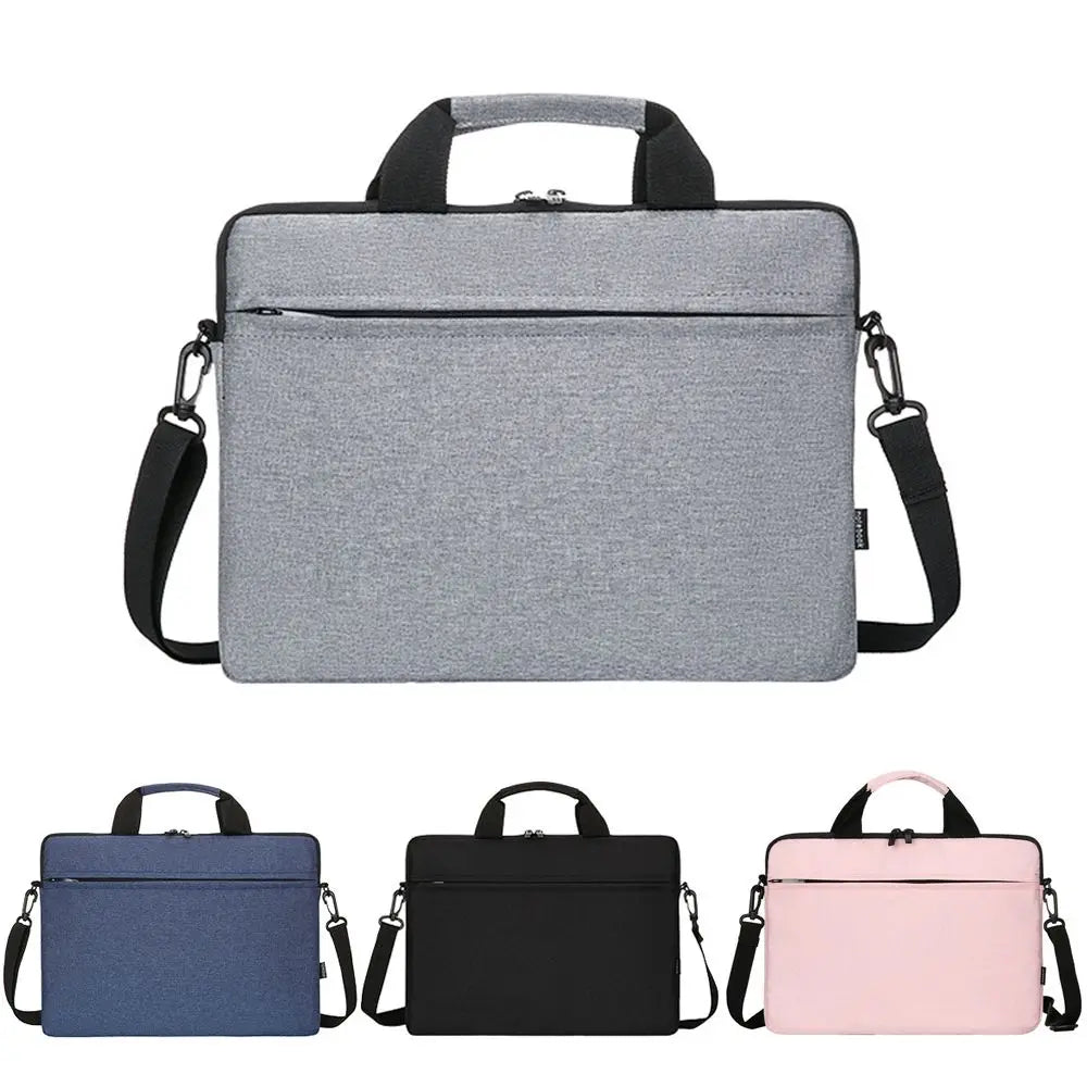 New Shockproof Laptop Sleeve Case Ultra Thin Large Capacity Shoulder Bag Business Fashion Laptop Handbag Notebook Cover Pouch