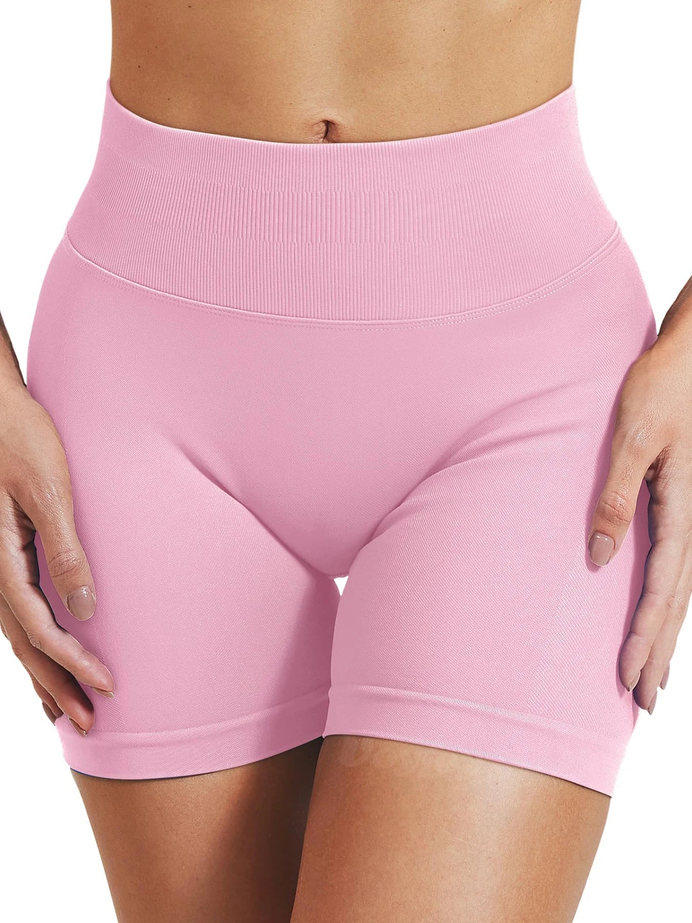 Summer Women Sexy Seamless Fitness Sports Biker Shorts Low Waist Gym Short Workout Scrunch Butt Yoga Leggings