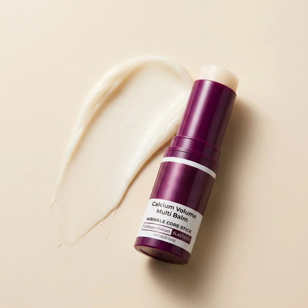 Multi‑Balm Calcium Volume Stick Collagen Extract Deep Hydrating for Fuller Supple Radiant Portable Solid Facial Skin Care Balm