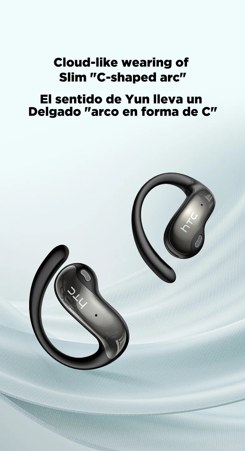 Bluetooth Wireless Headset HTC NE19 Open Ear Sports Earbuds Strong Bass Waterproof Ear Hook Stereo Bluetooth Auricles Choice