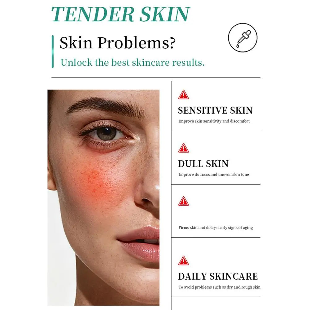 PDRN Skin Care Set Peptide Collagen Ampoule Essence Firming Deep Moisturizing Anti-Aging Serum SPF50 PA++++ Glow Sunscreen