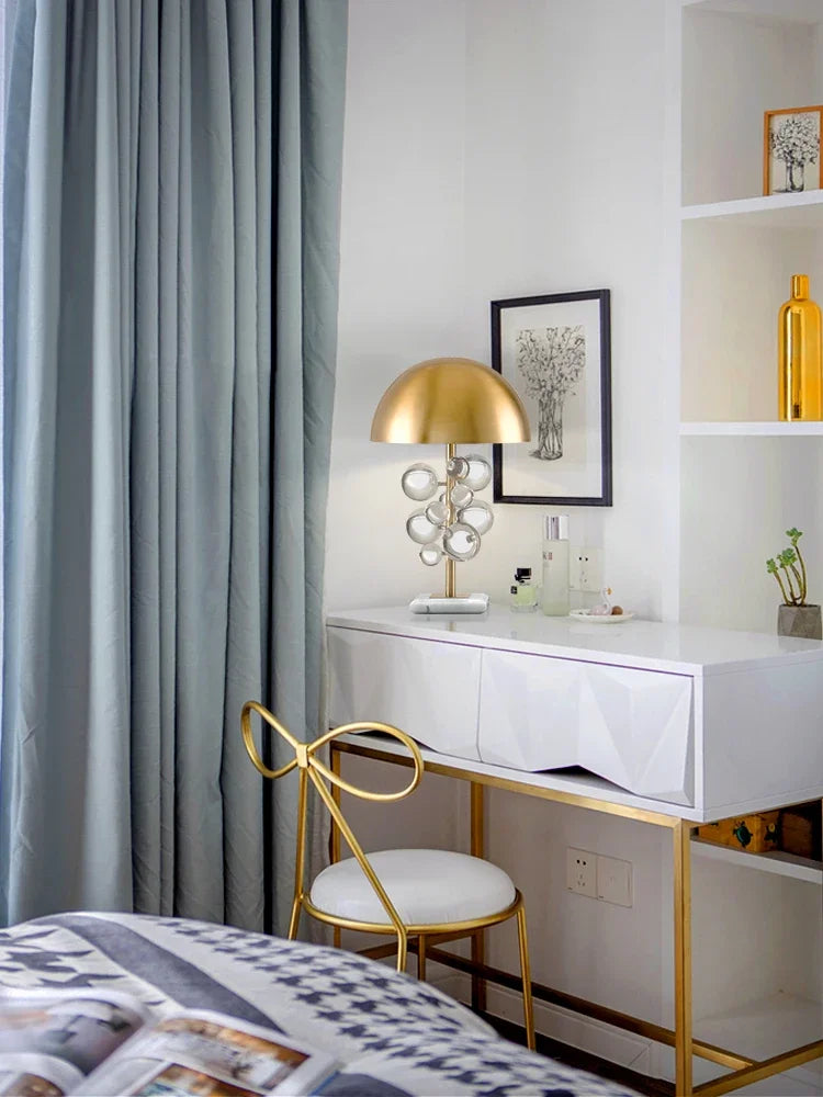 Morden italian designer Table Lamp Creative mushroom lamp Colorful Glass Ball Lamp for Living Room Bedroom Reading Lamp