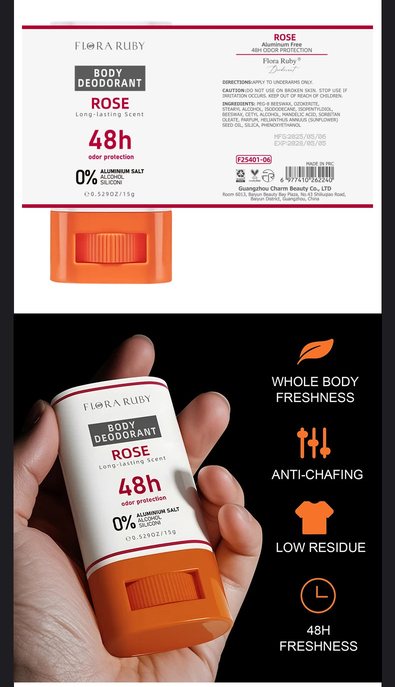 Deodorant Women & Perfume Balm Long-Lasting 48H Pure Sport Fragrance  Scent Deodorizing Preparations Men，Travel Attire 15g/0.6OZ