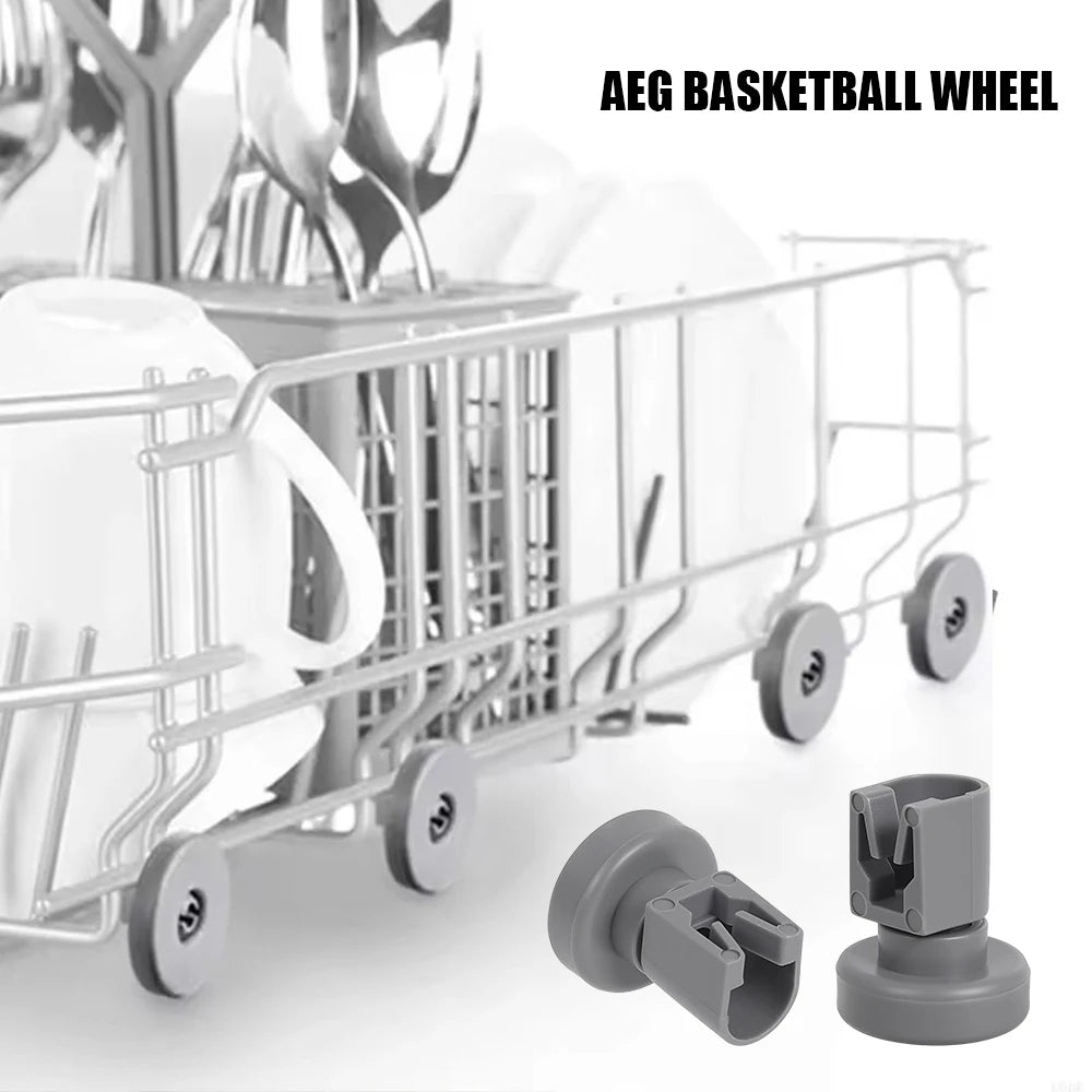 4-Pack Dishwasher Upper Basket Replacement Wheels